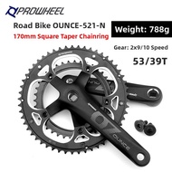 Square Hole 130 BCD 53T Road Bicycle Crankset