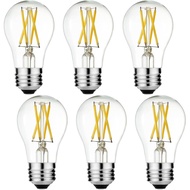 LiteHistory A15 LED Bulb 6W Equal E26 Led Bulb 60 Watt Non-Dimmable Edison Light Bulb Neutral White 