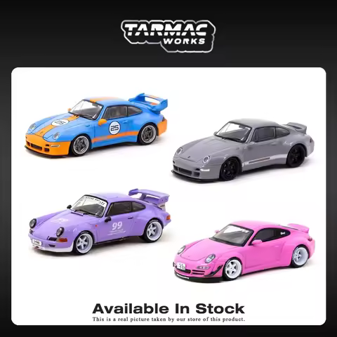 TW In Stock 1:64 Porsche RWB Old New 997 964 993 Remastered Gunther Werks Diecast Car Model Collecti