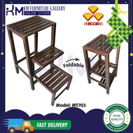 KM Furniture 3V MT703 Folding Chair Wrought Iron Foldable Step Ladder Chair Stool /Kerusi Bertangga 