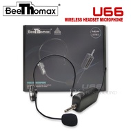 BEETHOMAX MCMC U66 WIRELESS HEADSET MICROPHONE Mikrofon Tampa Wayer Kepala untuk Imam Masjid Surau