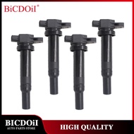 4Pcs 27301-3E400 Ignition Coil For Hyundai Santa Fe Kia Optima Rondo Magentis 2.4L 2.7L L4 V6 27301-
