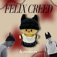 (read desk) Felix Creed Karma Skzoo Bbokari Outfit || Crochet doll outfit