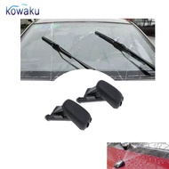 [vsrhkq] 2x Black Windshield Wiper Water Jet Spray Washer Nozzle for BMW E90 E60 E46