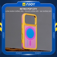 Ốp Chống Bẩn Retro Pop City Chống Sốc Bảo Vệ Camera Cho Điện Thoại iPhone 17 Pro Max 16 15 14 13