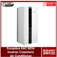 EuropAce EAC 801A 8000BTU Inverter Casement Air Conditioner. 7 Speed Mode. Safety Mark Approved. 1 Year Warranty.