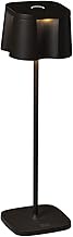Konstsmide Nice Table Lamp, Black, Indoor/Outdoor, USB Table Lamp, Aluminium, 2 Light Colours, 3 Lig
