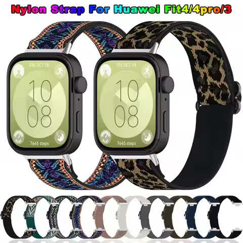 Nylon Watchband For Huawei Watch fit 4 Pro/fit4/fit3 Smartwatch Accessories Sport Bracelet Correa St
