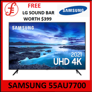 Samsung 138 cm (55 inch) Ultra HD (4K) LED Smart TV, 7 Series 55AU7700 FREE LG SOUND BAR worth $399 limited stock