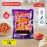 [HALAL] OH CHILI OIL WITH FLAVOR Level 20 - Spicy Chili Oil Condiment 1KG | Spicy Chili Oil | Suitab