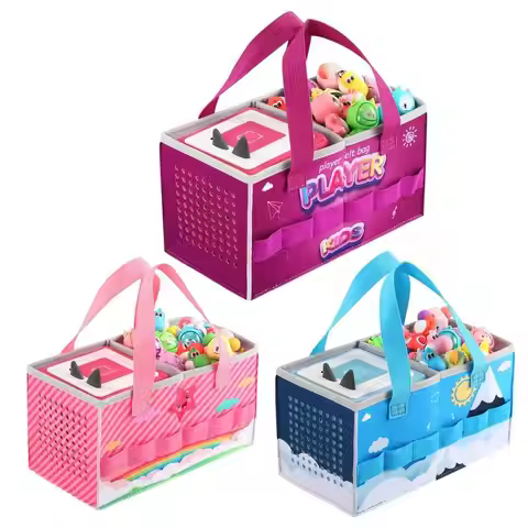 Dust-proof Outdoor Travel Felt Cloth Case Storage Bag Foldable Carrying Box For Tonies TonieboxStart