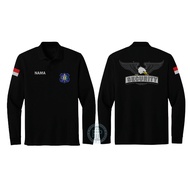 Jaket Bomber Security Logo Garuda Rompi Vest Kaos Polo Panjang Free Nama