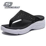 Skechers_รองเท้าแตะผู้หญิง On-The-GO GOwalk Arch Fit รองเท้าแตะส้นสูงผู้หญิง รองเท้าแตะ ประดับพลอยเท