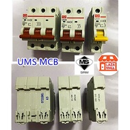 [SIRIM] MCB Single Phase UMS ISOLATOR 10A/20A/32A/63A 2POLE Miniature Circuit Breaker Pemutus Litar 