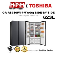 Toshiba 623L Side-by-Side  Inverter Refrigerator GR-RS780WI-PMY(06)
