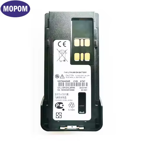 7.4V 3000mAh PMNN4409AR Replacement Li-ion Battery for Motorola APX1000 APX2000 APX3000 DGP5050e XPR
