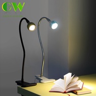 LED USB Reading Table lamp Metal Hose Clip Light Eye Protection Bedside Desk Lamp Night Light Gift