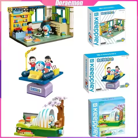 Keeppley Doraemon Building Blocks Nobita's Room Time Machine Decoration Puzzle Assembling Model Toys