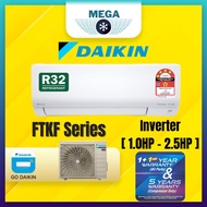 Daikin Aircond Inverter R32 1.0HP ~ 2.5HP FTKF MODEL (WITH WIFI ADAPTOR)