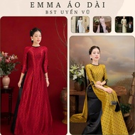 [UYEN VU] - 3 DAYS OPEN SALE OFFER - Traditional Ao Dai - Mirror Titanium Silk - Stylish Half Sleeve