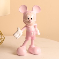 Mickey Mouse ของตกแต่งบ้าน รูปตุ๊กตาการ์ตูน ของตกแต่งห้องนั่งเล่น ชั้นวางเครื่องดื่ม ชั้นวางเครื่องป