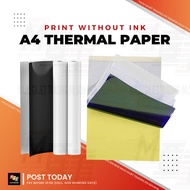 A4 Thermal Paper Roll Transfer Paper Tattoo Stencil Paper Stack Fanfold for D210 S8 A40 M08F Printer