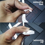 3cm x 5meter Wainscoting PVC TYPE or FOAM TYPE Wall Skirting VALOOBUY DIY Frame Dinding Bingkai Foam or PVC Border