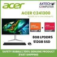 Acer Aspire C241300-R57520F 23.8" FHD All-In-One Desktop PC ( Ryzen 5 7520U, 8GB, 512GB SSD, ATI, W1