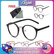 [iRojak] Retro Round Plain Glass Spectacles 复古圆框眼镜 Cermin Mata Bingkai Bulat - SP02