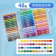 24/48pcs Crayon Non Toxic Washable Crayon Lembut Crayon Premium Crayon Grasp 48 Mata Sedang Kerayon 