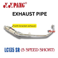 YYPANG Exhaust Pipe LC135 5 SPEED SR 5S LC5S Short 100SPORT 110SS RXZ TXR LC135 RG KRR ekzos standad