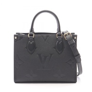 【二手】路易威登LOUIS VUITTON手提包 OnTheGo PM Monogram Empreinte Noir 2WAY M45653 黑色皮革 OnTheGo PM 女士二手 A