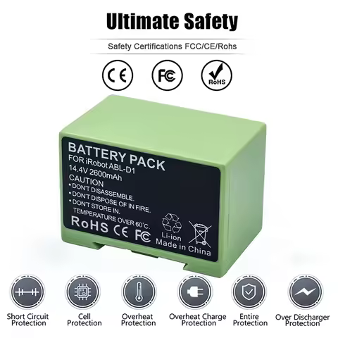 14.4V 3200mAh i7 Battery Replacement for iRobot Roomba e and i Series i7+ e5 7150 7550 i3 3150 i3+ 3