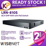 Samsung WISENET LRN-810S NVR 8CH 5MP NVR WITH POE SWITCH