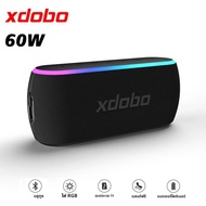 XDOBO X8 III 60W RGB Lighted ลําโพงบลูทูธสเตอริโอลําโพงซับวูฟเฟอร์ไร้สาย Stand-Up TWS สนับสนุนโทรศัพ