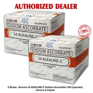 24 Alkaline C Vitamin by Emcore 24 Alkaline C Vitamin 100 Capsules per box AUTHENTIC Starmark Enterprises - 2 Boxes