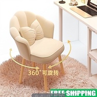 【In stock】Rotatable Household Computer Chair Backrest Makeup Chair Girls Bedroom Chair Influencer Dr
