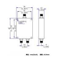 Radio Frequency One Point Two SMA Micro Belt Power Splitter 0.7-6G Circuit Device GSM 3G 4G WIFI 2.4