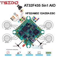 YSIDO AT32F435 5-in-1 AIO 5V/2A HF32/AM32 12A/20A ESC ExpressLRS ELRS 2.4G&5.8G 400mW VTX  for FPV T