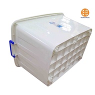 Viet Nhat Multi-Purpose Square Plastic Storage Bin with Wheels 65L/90L/100L