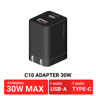 [ของแท้ถูกชัวร์] Eloop C10 / S51 / S8 หัวชาร์จเร็ว 2 พอร์ต Type C PD 30W GaN QC 3.0 Adapter ชาร์จไว 