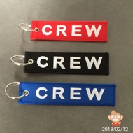 Crew Embroidery Keychain Aviation Keyring