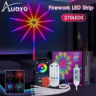 Auoyo 110/195 LED fireworks Fairy Lights Christmas lights outdoor waterproof Decorations for Home Dr