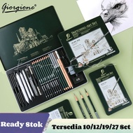 Giorgione Sketch Brush Set Sketch Brush Set Professional Charcoal Pencil Penghapus Set Drawing Sketc