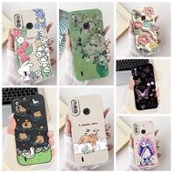 ITEL A56 Case Cute Cat Fashion Funny Silicone Shockproof Phone Case A56 ITEL A 56 Back Cover
