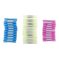 100件裝 防水熱縮接線端子｜紅藍黃 AWG 電線壓接端子｜DIY / 汽車 / 工程用100pcs Waterproof Heat Shrink Butt Connectors | Red Blue