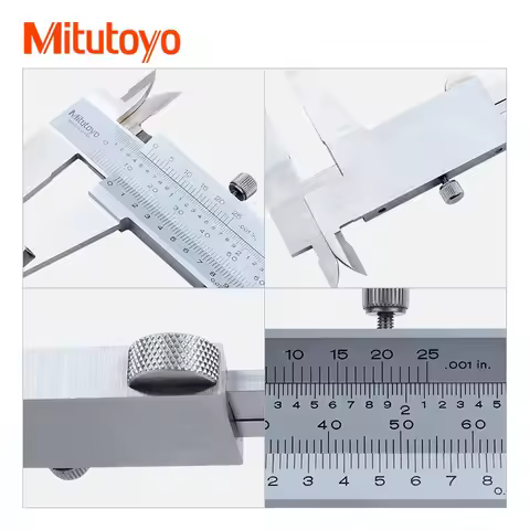 Mitutoyo Inside Caliber Vernier Calipers Veiper Ruler 6"0-150mm 8" 200mm 12" 0-300mm 0.05mm Carbon S