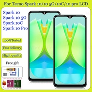 Original For Tecno Spark 10 4G 5G Spark 10C Spark 10 Pro LCD Display Touch Screen Replacement