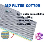 AquaticBay 15D Aquarium Sponge Filter - High Density With Freely To Cut High-Permeability Material
