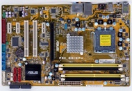 華碩 P5K SE/EPU 775 全固態電容主機板、DDR2記憶體、SATA、PCI-E顯示介面【 良品、有後檔板】
